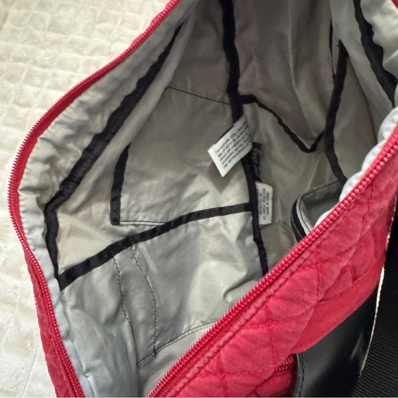 LL Bean Ameribag Healthy Back Bag Sling Backpack ~ Red Quilted Travel Outdoor main image 8